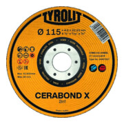 TYROLIT Disque à ébarber CERABOND X 125x7mm CA24Q-BFK