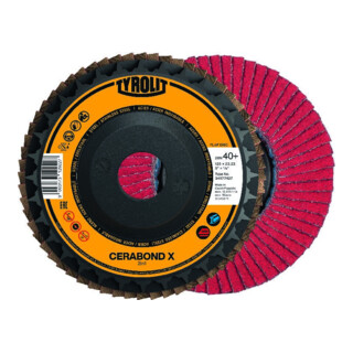 TYROLIT Disque à lamelles CERABOND X 125 mm CA-60 renforcé