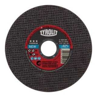 TYROLIT Disque à tronçonner, exécution hautes performances PREMIUM*** EXTRA MINCE, ⌀ disque : 115 mm