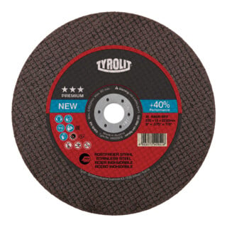 TYROLIT Disque à tronçonner, exécution hautes performances PREMIUM*** EXTRA MINCE, ⌀ disque : 178 mm
