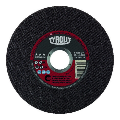 TYROLIT Disque à tronçonner, exécution hautes performances PREMIUM*** EXTRA MINCE, ⌀ disque : 230 mm
