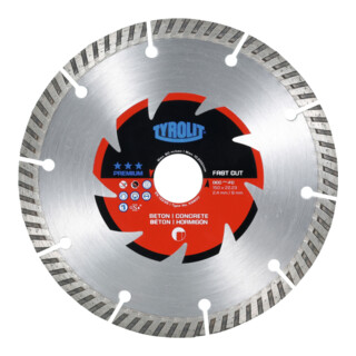 TYROLIT Disque de tronçonnage diamanté PREMIUM*** Rainurage, ⌀ disque : 150 mm