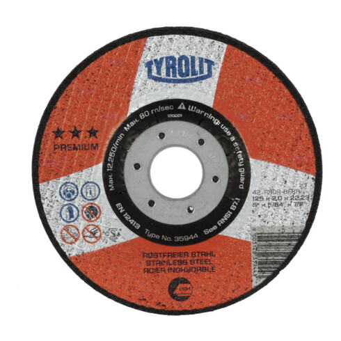 TYROLIT Disque de tronçonnage PREMIUM***, ⌀ disque : 178 mm, 563300 178