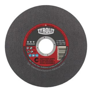 TYROLIT Disques à tronçonner PREMIUM*** SUPER MINCE, ⌀ disque : 125 mm, 563116 125
