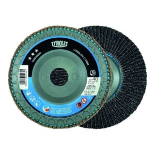 TYROLIT Fächerschleifscheibe LONGLIFE C-TRIM 125mm ZA-60 gew.
