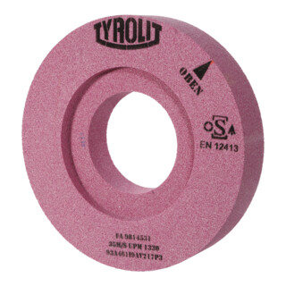 TYROLIT Meule de précision pour rectification plane D x T x H (mm), 500 x 100 x 203, Type : A46