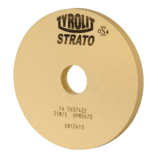 TYROLIT Meule de précision pour rectification plane Strato D x T x H (mm), 300 x 50 x 76,2, 590410
