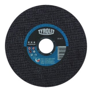 TYROLIT Trennscheibe 2in1 PREMIUM 125 x 1,6 mm gerade für Stahl/VA