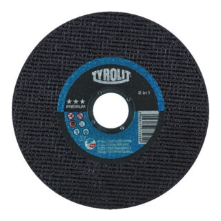 TYROLIT Trennscheibe 2in1 PREMIUM 125x1,0 mm gerade für Stahl/VA