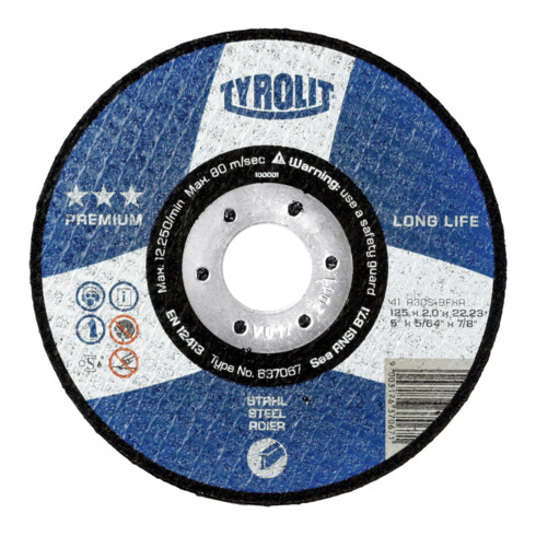 TYROLIT Trennscheibe PREMIUM***, Scheiben-Ø: 178 mm, 563250 178