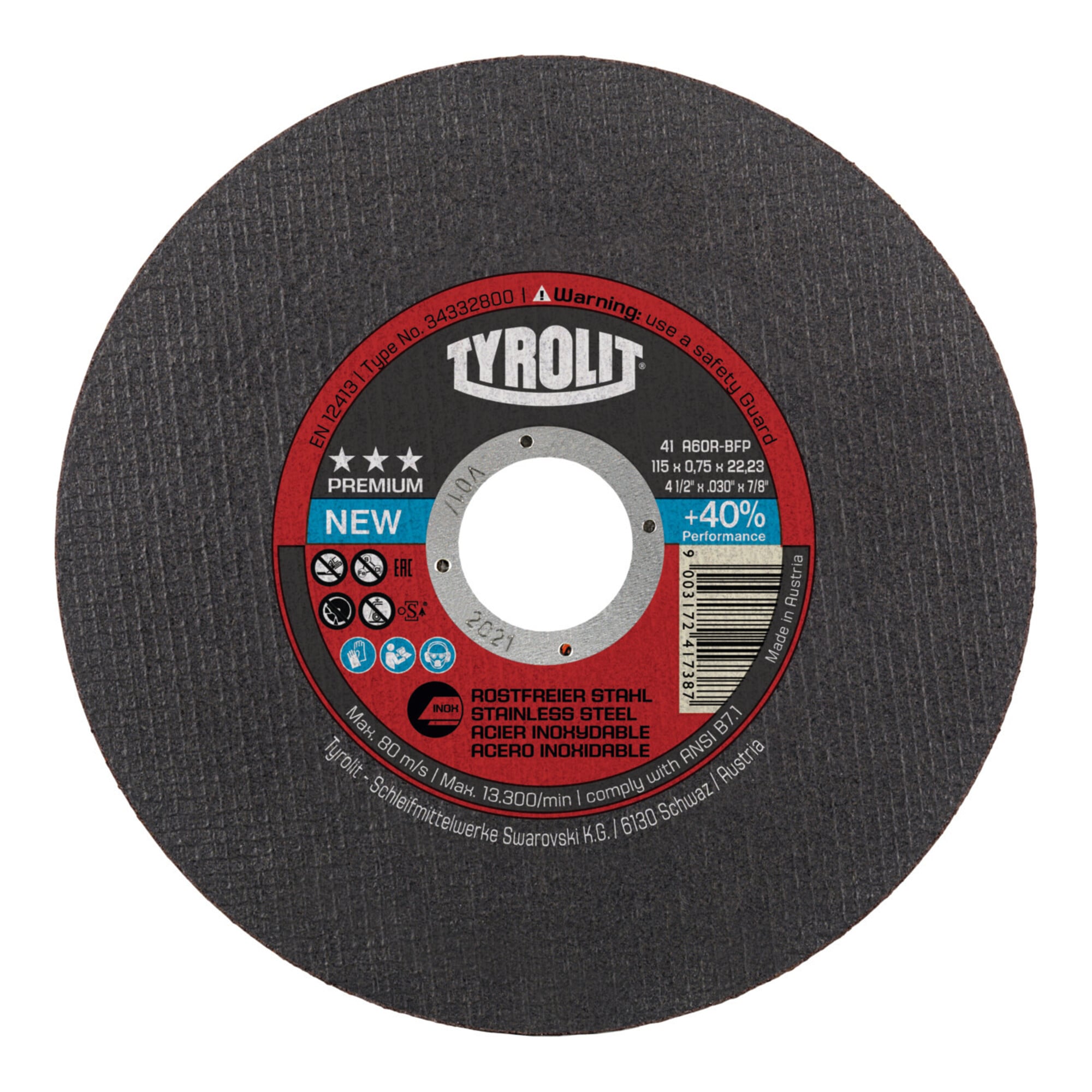 TYROLIT Trennscheibe PREMIUM*** SUPER SCHMAL, Scheiben-Ø: 115 mm, 563111 115