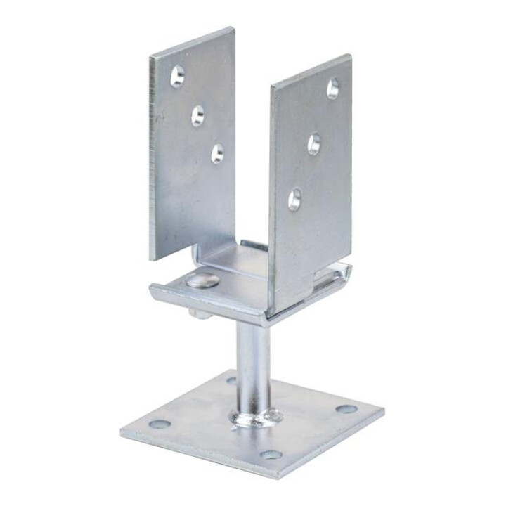 U-Pfostenträger 71-131x110x70x100mm galv.verz.d.pass.breiverstel,zum Aufschr.GAH
