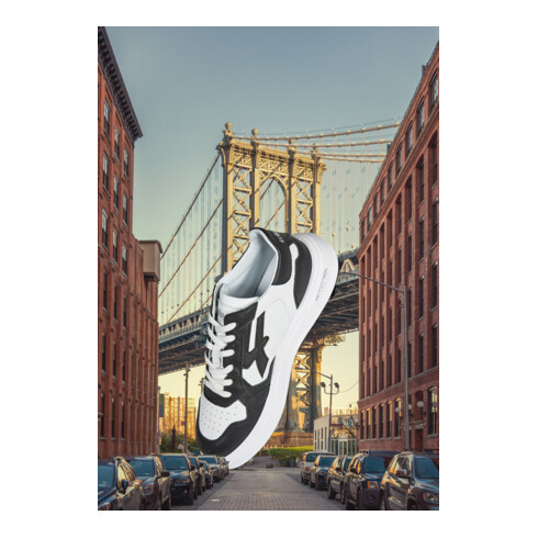 U-Power Berufshalbschuh JAYDON OB SR, weiß/schwarz Gr. 43