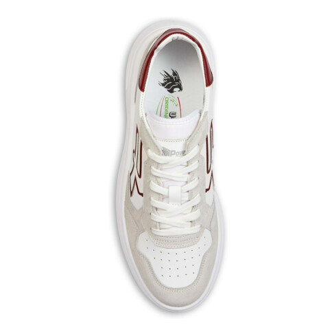 U-Power Berufshalbschuh VENOM OB SR, weiß/beige/rot Gr. 46