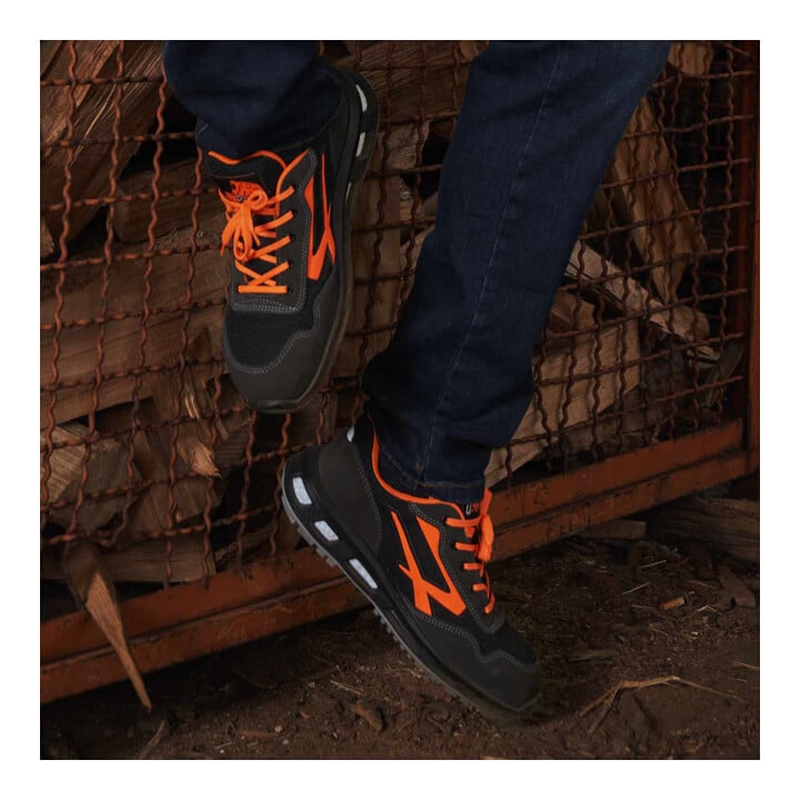 U-Power Redlion Halbschuh Orange S1P ESD SRC Größe 47