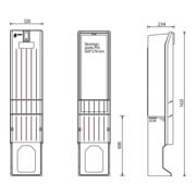uesa Colonne de distribution 820x320x234mm A010-M-1420-1