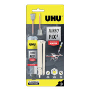 UHU 2K-Reparaturkleber Turbo Fix² Flüssig Plastik 10g transparent Doppelspritze