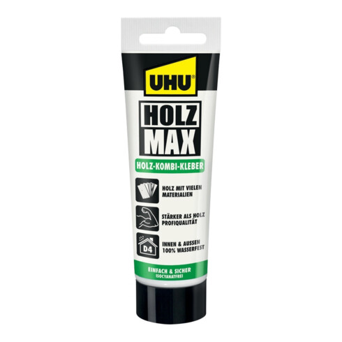 UHU Holzkonstruktionsklebstoff HOLZ MAX EN 204: D4 beige 100g Tube