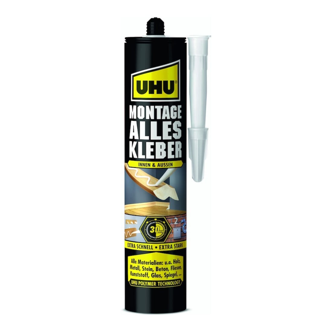 UHU MONTAGE ALLESKLEBER Kartusche 425g