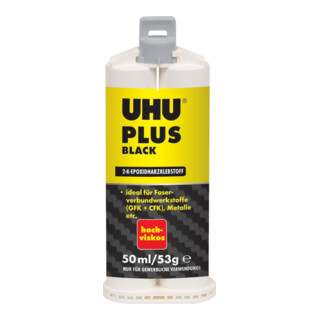 UHU plus black hochviskos 50 ml / g Doppelkammerkartusche