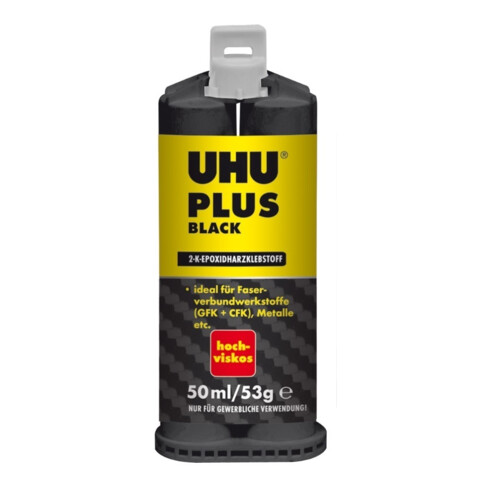UHU plus black hochviskos 50 ml / g Doppelkammerkartusche