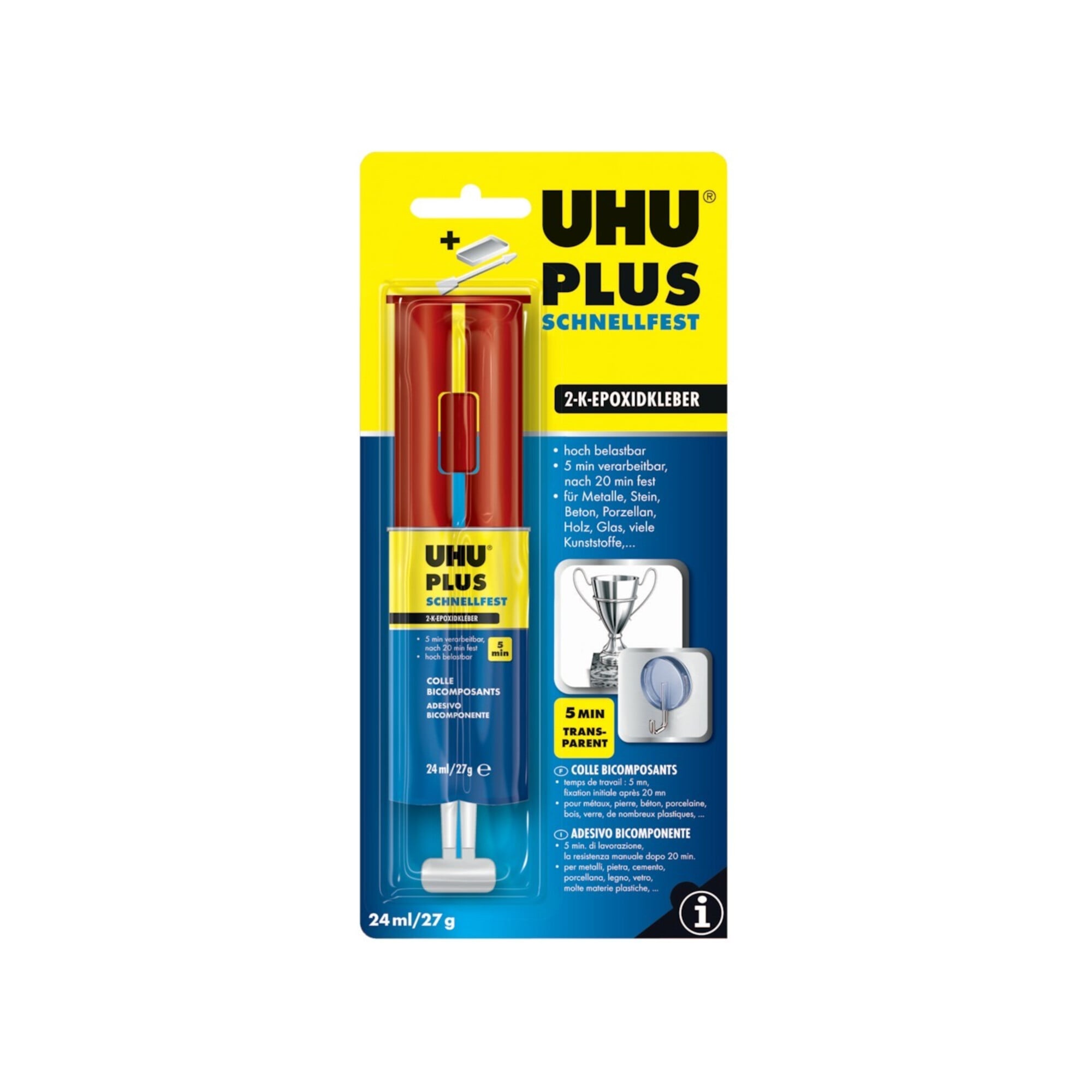 UHU plus schnellfest 2K-Spritze 24ml/27g