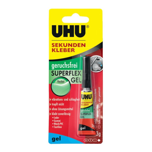 UHU Supergel Flex Colle instantanée sans odeur 3g