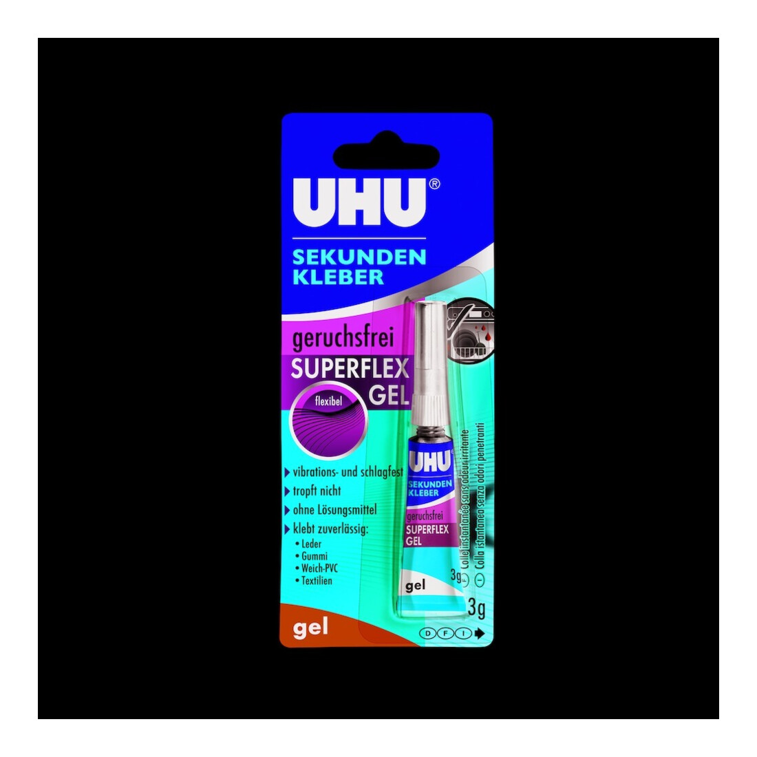 UHU Supergel Flex Colle instantanée sans odeur 3g