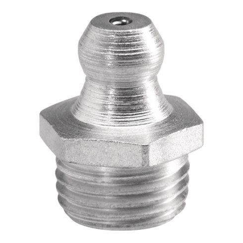 Umeta Kegelschmiernippel H1 DIN71412 M6x1mm Form A SW 7mm 6-kant