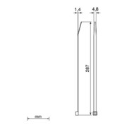 Unex Colliers de câble détectables bleus 4,8 x 287 2247DT-4