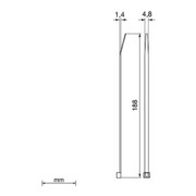 Unex Colliers de serrage détectables bleus 4,8 x 188 2244DT-4