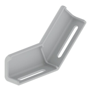 Unex Connecteur d'angle montant, gris clair 66843