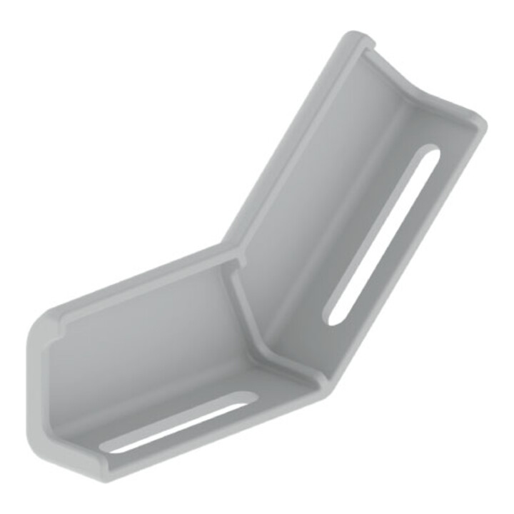 Unex Connecteur d'angle montant, gris clair 66843