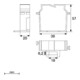 Unex Drahthalteklammer gr RAL7030 für 60x40 40864