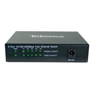 unex Ethernet Switch L2 SWUM-1000-5 5x10/100/1000Mbps