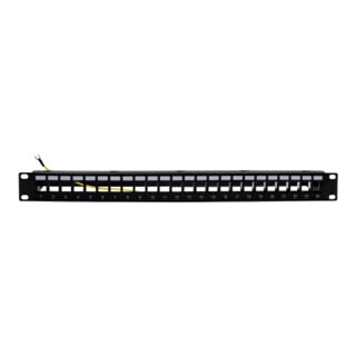 Unex Frontblende 1HE Kabelhalte UFB24RJ-A