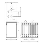 Unex Goulotte de câblage gr RAL7030 80 × 60 80.60.77-4