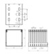 Unex Goulotte de câblage lgr RAL7035 80x80 80.80.88