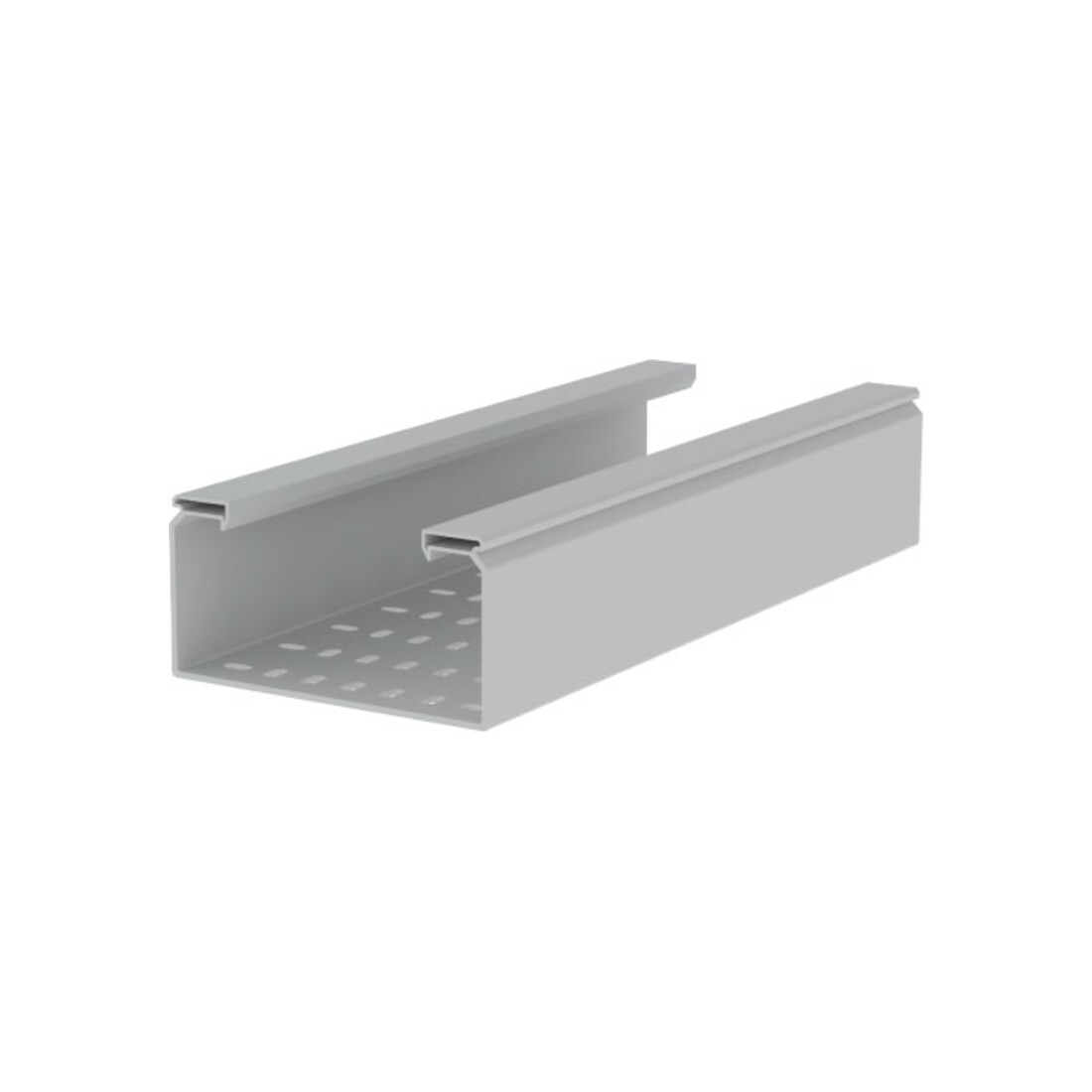 Unex Goulotte perforée, gris clair 66220