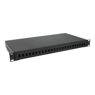 unex Plaque avant 19" 1U 24SC compartiment de rangement UFB24SC-A