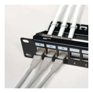 unex Plaque frontale 19" 1U incl. 24x CAT6AB-UFBCAT6AB-S
