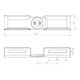 Unex Raccord articulé vertical 60 lgr 66813