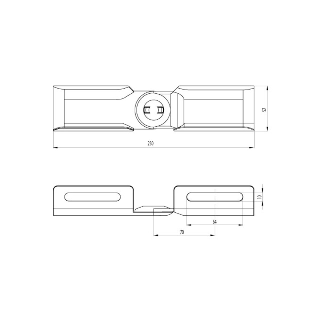 Unex Raccord articulé vertical 60 lgr 66813
