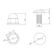 Unex Vis pour guidage de câble 66809-4