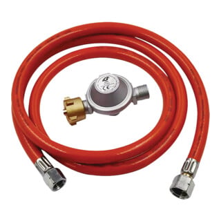 Unicraft Druckminderer 1500 mbar mit Gasschlauch 1,5 m