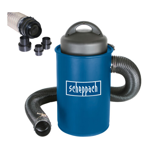 Unité d'aspiration Scheppach HA1000 avec kit d'adaptateurs, 1100 W 230V 50Hz
