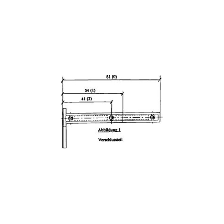 Universal-Blindzylinder UBZ 1 pour épaisseurs de porte 84-154 mm ma vern