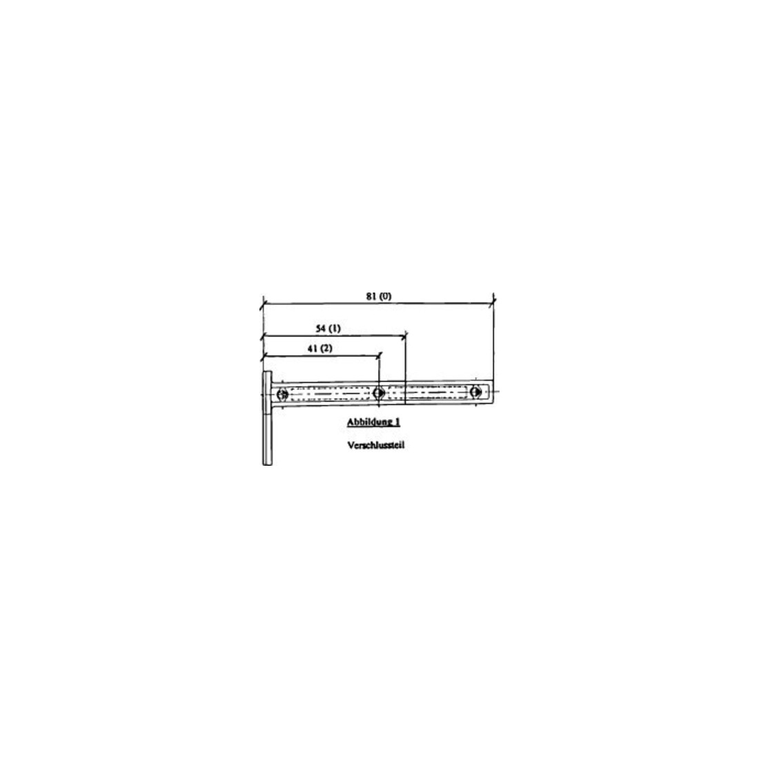 Universal-Blindzylinder UBZ 1 pour épaisseurs de porte 84-154 mm ma vern