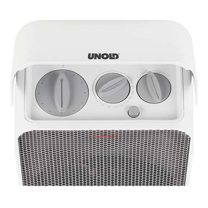 Unold Chauffage soufflant oscillant 86450 Box IP21 blanc/gris