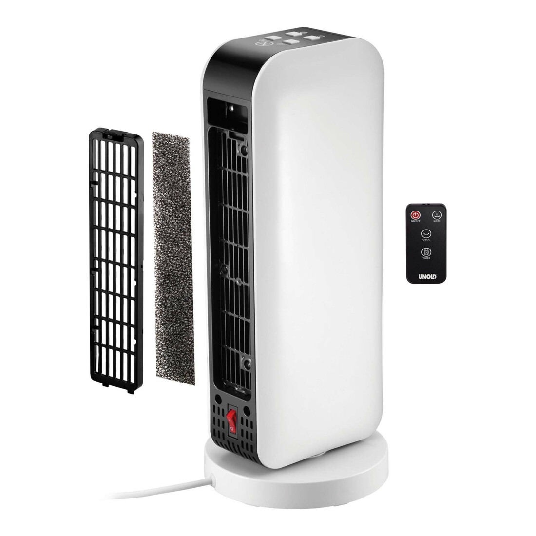 Unold Keramik-Heizlüfter m.FB, oszillierend, ws 86430 CeramicFanHeat